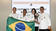 A conquista histórica reflete a qualidade e o talento dos confeiteiros brasileiros, que se uniram para brilhar no cenário internacional - Imagem: Reprodução/Redes Sociais