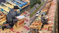 Um motorista de 40 anos foi detido e encaminhado à Polícia Federal em Presidente Prudente após a apreensão - Imagem: Divulgação / Polícia Rodoviária