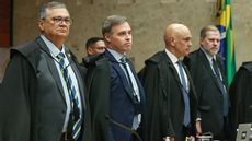 Ministros do STF durante sessão plenária, em Brasília. - Imagem: Reprodução/STF.