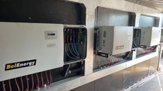 Inversores que foram furtados na usina fotovoltaica de Areias - Imagem: Divulgação / Prefeitura de Areias