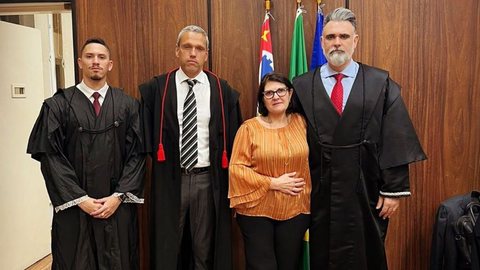 Alex Campos, Rodrigo Merlim, Silvia Begosso e Cristiano Medina da Rocha - Imagem: Reprodução | Acervo