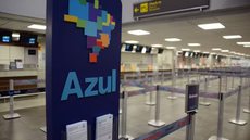 Guichê da Azul no Aeroporto de Florianópolis - Imagem: Reprodução / Agência O Globo / Lucas Tavares