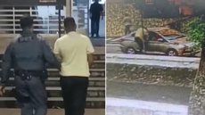 O suspeito admitiu ter simulado estar armado para roubar o veículo - Imagem: Reprodução / PMRv
