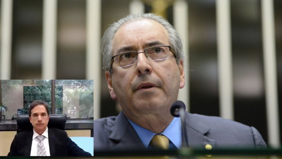 Eduardo Appio e Eduardo Cunha. - Imagem: Reprodução | Gustavo Lima - Câmara dos Deputados