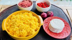 Couscous Nordestino com Queijo Branco e Carne Seca - Imagem: Divulgação/Chef Luiz Borba