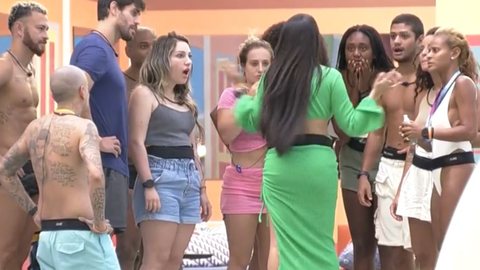 Intercâmbio BBB 23: Dania Mendez chega na casa e deixa brothers chocados; veja vídeo - Imagem: reprodução TV Globo