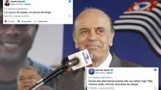Declaração de votos de José Serra em Lula e Tarcísio rende reações hilárias - Imagem: reprodução Instagram / Twitter