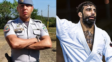 O tenente Henrique Velozo e o lutador Leandro Lo - Imagem: Reprodução