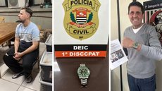 Deputado Olim, que já foi alvo de outro assalto, recebeu seu Rolex de volta após a prisão do suspeito. - Imagem: Reprodução | Redes Sociais