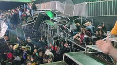 Estrutura do evento foi interditada após vistoria, e todos os feridos receberam atendimento médico - Imagem: Redes Sociais