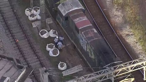 Descarrilamento na Estação Brás provoca caos nas linhas da CPTM - Imagem: Reprodução / TV Globo