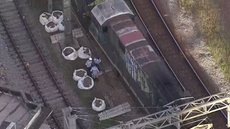Descarrilamento na Estação Brás provoca caos nas linhas da CPTM - Imagem: Reprodução / TV Globo