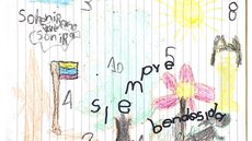 Crianças do acidente na Colômbia fazem desenhos em homenagem ao cachorro Wilson - Reprodução: redes sociais