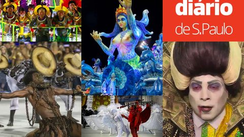 Carnaval: relembre os 7 desfiles mais marcantes de todos os tempos - Imagem: reprodução YouTube / UOL / R7 / ComunicaAM / CN1 Brasil