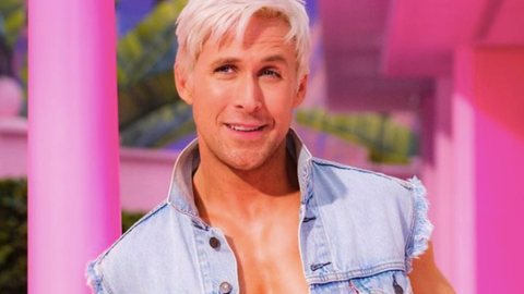 Ryan Gosling caracterizado como Ken para o filme Barbie - imagem: reprodução Instagram @wbpictures Ryan Gosling como Ken