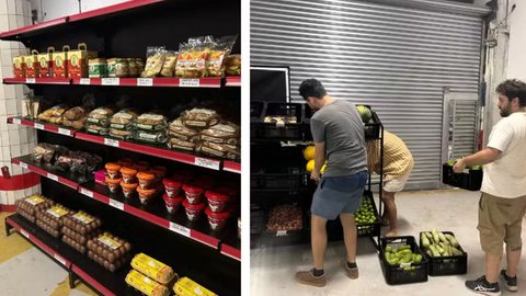 Gomo Coop, mercado cooperativo sem chefia tradicional, que iniciou as atividades em fase de testes no fim de 2025 - Imagem: Reprodução/G1