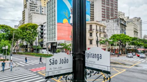 Possível Times Square de São Paulo no cruzamento das AV. São João e Ipiranga - Imagem: Reprodução