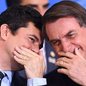 Foto: Reprodução/EVARISTO SA/AFP - Sérgio Moro e Jair Bolsonaro
