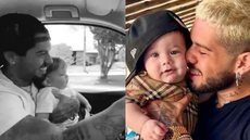 Cantor é alvo de críticas após filmar filho de 1 ano no colo enquanto dirige, levantando debate sobre segurança infantil - Imagem: Reprodução/ Instagram