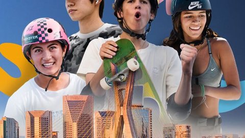 Atletas brasileiros como Rayssa Leal e Pâmela Rosa são favoritos nas competições de street feminino e masculino - Imagem: Reprodução/Agência Brasil/@worldskatesb