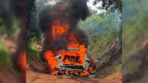 Caso ocorreu em estrada rural de Pompeia e segue sob investigação da Polícia Civil - Imagem: Reprodução/G1/NC Pompeia