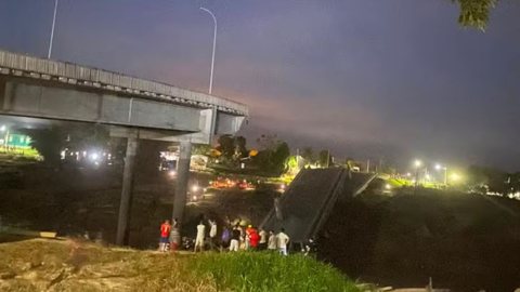 Governo do Acre envia equipes para apoiar vítimas e moradores após o desabamento da ponte de R$ 36 milhões - Imagem: Reprodução/Arquivo/ Prefeitura de Sena Madureira