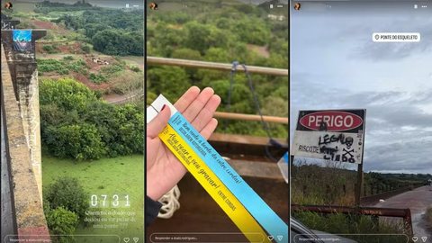 Jovem que morreu em salto sem corda publicou mensagem nas redes pouco antes da tragédia em Limeira - Imagem: Reprodução/Instagram