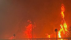 Com 19 focos ativos, as regiões de Ñuble e Biobío enfrentam incêndios que ameaçam áreas urbanas e exigem evacuação urgente da população - Imagem: Reprodução/X @biobio