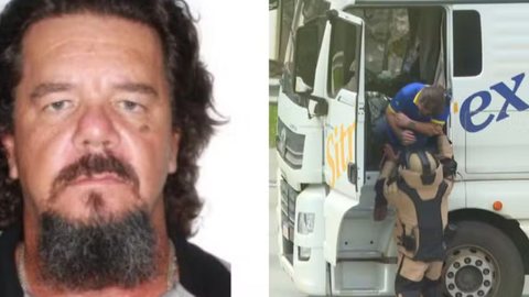 Após ser liberado, Dener prestou depoimento à polícia, que investiga o caso como roubo e sequestro em Taboão da Serra - Imagem: Reprodução/TV Globo