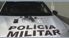 Material apreendido em cativeiro em Osasco - Imagem: Reprodução/TV Globo