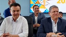 Kassab promete continuar apoiando Tarcísio, mesmo com mudanças na participação do PSD na chapa majoritária - Imagem: Reprodução/ Celso Silva / Governo do Estado de SP