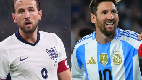 Com um passado marcado por confrontos decisivos, Argentina e Inglaterra buscam a vaga na final da Copa do Mundo de 2026 - Foto: Reprodução