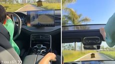 EITA! Andressa Suita deixa filho de 7 anos dirigir carro; veja o vídeo - Imagem: Reprodução/ Instagram