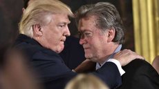 Donald Trump e  Steve Bannon - Imagem: Reprodução | X (Twitter) - @AFPnews