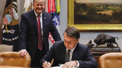 Donald Trump e Jair Bolsonaro - Imagem: Divulgação / Alan Santos/PR