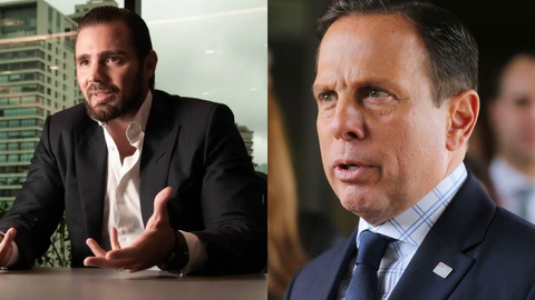 João Doria e Daniel Vorcaro aparecem em troca de mensagens citada em investigação da PF - Imagem: Reprodução