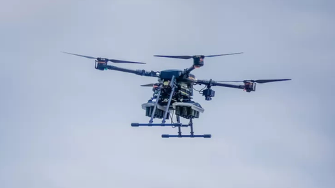 Drone com gás lacrimogêneo comprado pela Prefeitura de Diadema para atuar em pancadões - Imagem: Divulgação | Condor