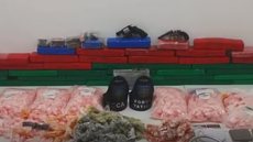 Operação em Pindamonhangaba prende dois e apreende grande quantidade de drogas - Imagem: Divulgação/ Polícia Militar