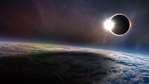 Eclipse solar. - Imagem: Divulgação / NASA