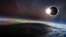 Eclipse solar. - Imagem: Divulgação / NASA
