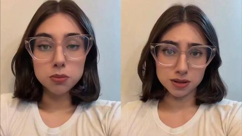 Eduarda Campopiano foi questionada sobre suposta incoerência entre discurso contra ataques às mulheres e apoio a aliados envolvidos em falas polêmicas. - Imagem: Reprodução