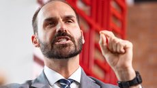 Eduardo Bolsonaro afirma que pretende acionar autoridades dos EUA sobre atuação do TSE nas eleições brasileiras - Imagem: Vinicius Schmidt / Metropoles