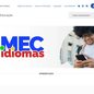 A plataforma também oferece recursos para professores e ações voltadas ao ensino de português para estrangeiros, ampliando o alcance educacional - Imagem: Reprodução/Print MEC