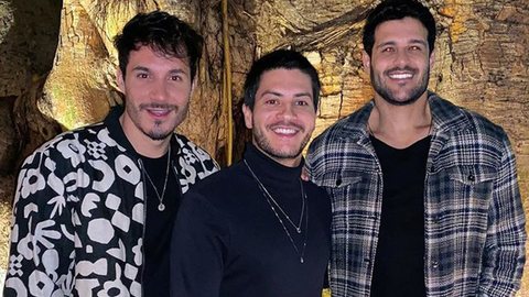 Os ex-BBBs Eliezer, Arthur Aguiar e Rodrigo Mussi - Foto: Reprodução / Instagram