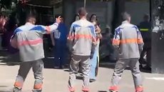 Em meio a apagão, técnicos da Enel gravam ‘dançinha’ na Paulista - Imagem: Reprodução / Redes Sociais