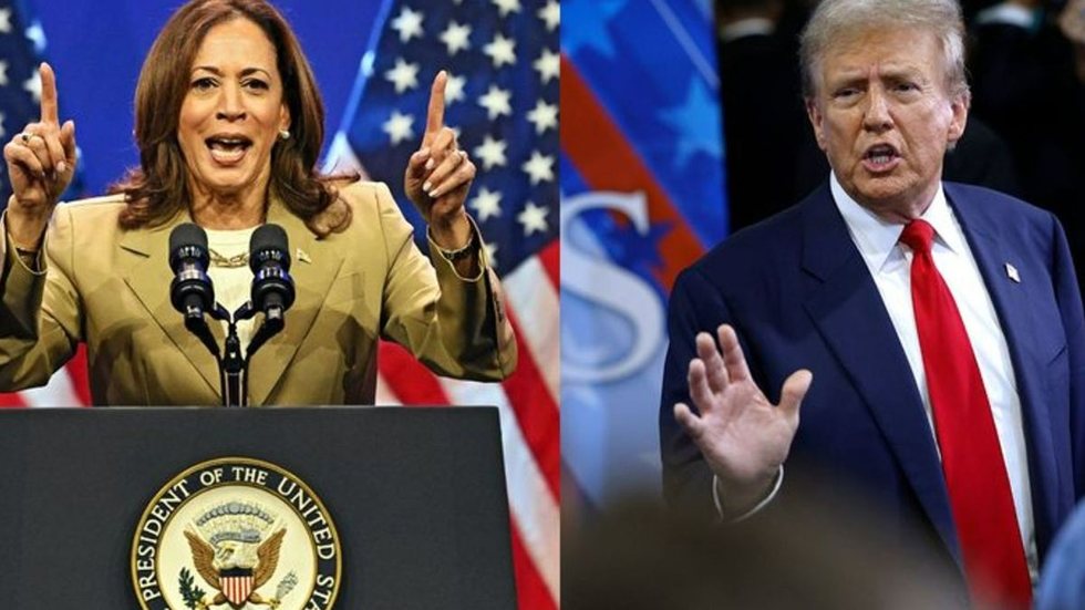 Em nova pesquisa eleitoral, Kamala aparece à frente de Trump - Imagem: Reprodução / BlueSky / @benelmescany.bsky.social