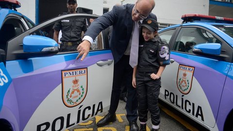 Cerimônia de lançamento da Patrulha Maria da Penha, em 2019 - Imagem: Reprodução / Tânia Rêgo / Agência Brasil