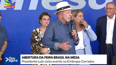 Lula participa da abertura da Feira Brasil na Mesa, na Embrapa Cerrados, em Planaltina, durante evento que celebrou os 53 anos da empresa e reuniu autoridades, pesquisadores e produtores - Imagem: Reprodução