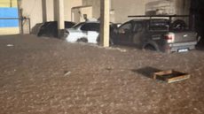 Temporal deixou veículos submersos em Ribeirão Pires, na região metropolitana de São Paulo. - Imagem: Reprodução/Portal Ribeirão Pires 24 horas.
