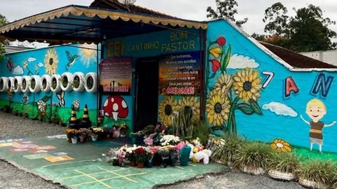 O crime ocorreu na creche Cantinho Bom Pastor, em Blumenau (SC) - Imagem: reprodução/TV Globo